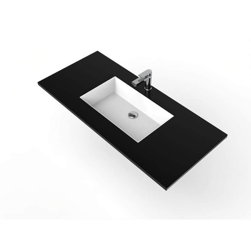 Serenity Solid-Surface Bathroom Vanity Top with Sink