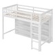 preview thumbnail 18 of 16, Multi-Functional Twin Size Loft Bed with 8 Open Storage Shelves and Built-in Ladder, Space Saving, Solid Construction, Gary