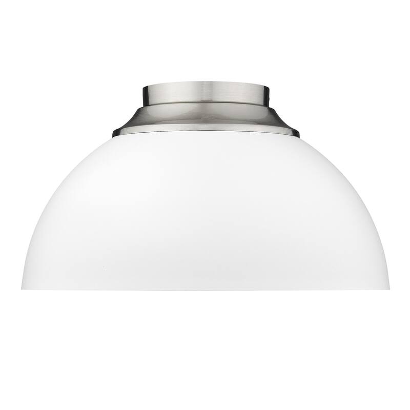 Golden Lighting Zoey 3 Light 14" Wide Flush Mount Ceiling Fixture with