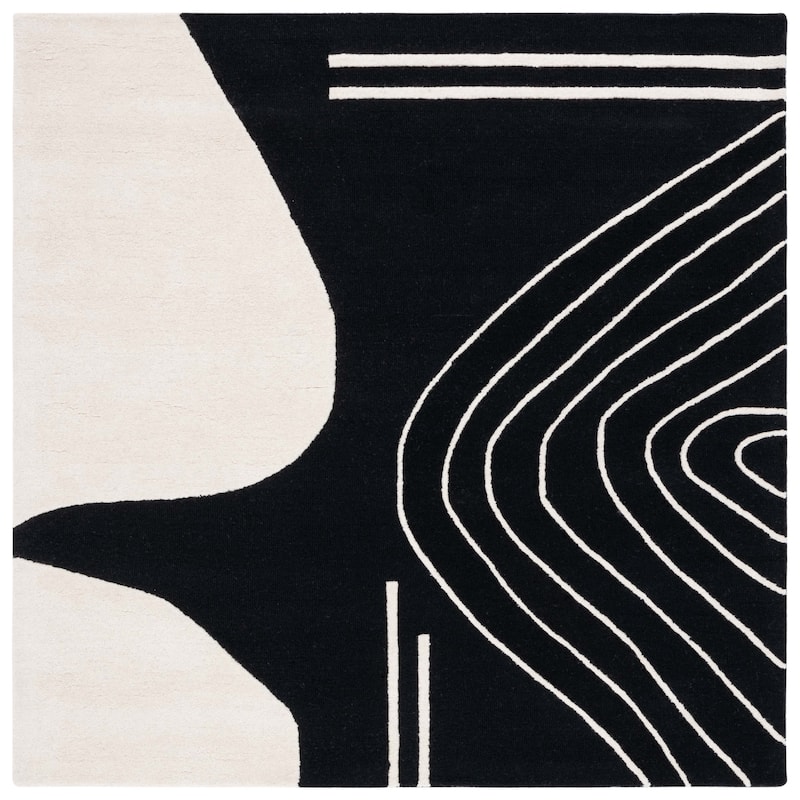 SAFAVIEH Handmade Rodeo Drive Vutka Mid-Century Modern Wool Rug