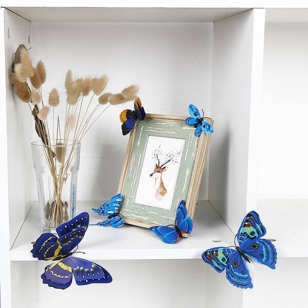 Shop 12pcs 3d Butterfly Wall Sticker Decal Sticker For Bedroom