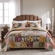 preview thumbnail 1 of 3, Greenland Home Fashions Antique Chic 100% Cotton Authentic Patchwork Quilt Set Full - Queen - 3 Piece