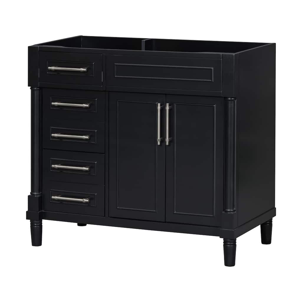 Bathroom Vanity Base with 2 Drawers, 1 Tip-out Drawer & Adjustable Shelf (NOT INCLUDE SINK)