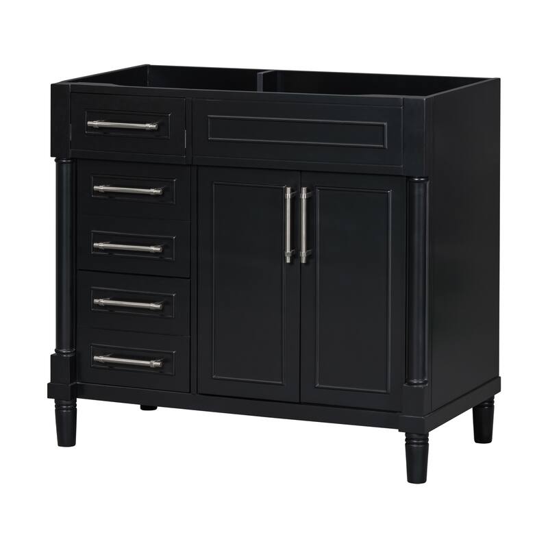 Freestanding Bathroom Vanity with 2 Drawers and a Tip-out Drawer