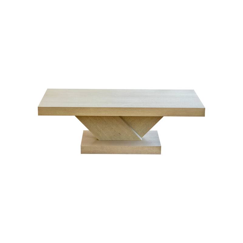 Oak Cross Leg Coffee Table 47" Modern Side Table, Simple End Table Sofa Table Accent Table Center Table