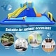 preview thumbnail 16 of 17, 6-in-1 Inflatable Water Slide Jumping House without Blower - Multi - 207" x 147" x 80" (L x W x H)