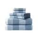 preview thumbnail 2 of 4, Nautica Oak Lake Cotton Blue 6 Piece Towel Set - 6 Piece