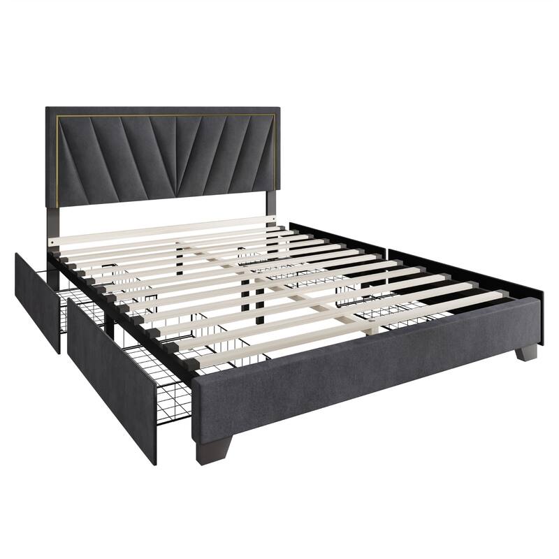 Valdez Upholstered Storage Platform Bed