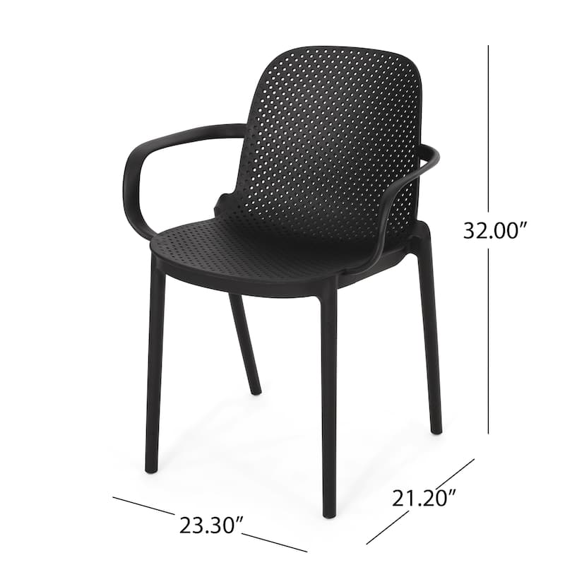 Outdoor Dining Chair - Black