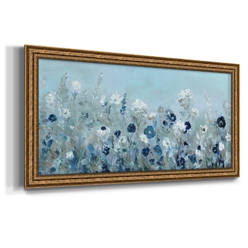 Teal Light Garden Premium Framed Canvas- Ready to Hang