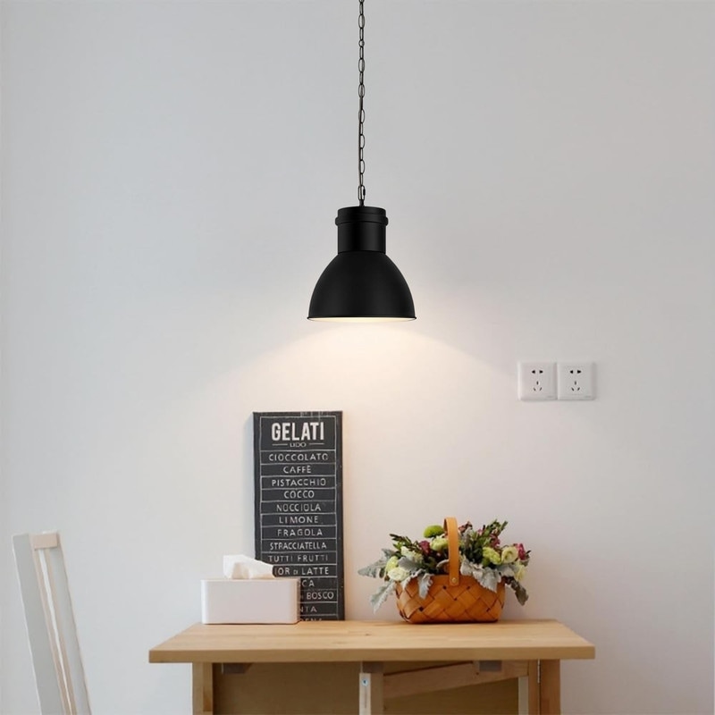 Industrial hanging light metal kitchen island black pendant lighting