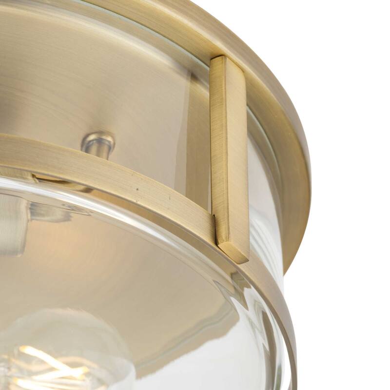 Progress Lighting P350253 Gilliam 2 Light 13" Wide Flush Mount Drum