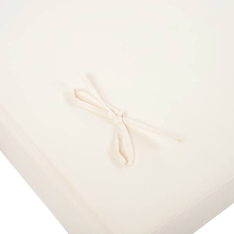 Christopher Knight Home - Outdoor Acacia Wood Chaise Lounge, Water-Repellent Cushion, Ergonomic Adjustable Headrest - 79.6"L