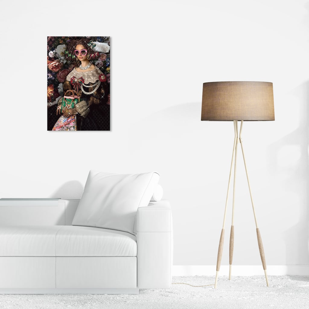 Wynwood Studio Canvas Fashion and Glam All Time Classic Fashion Green and Emerald Traditional Wall Art Canvas Print