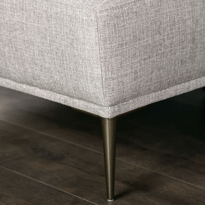 Furniture of America Danio Contemporary Chenille Track Arms Sofa