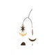 preview thumbnail 3 of 2, Star & Moon Brass Mobile - 13.0"L x 0.5"W x 16.0"H
