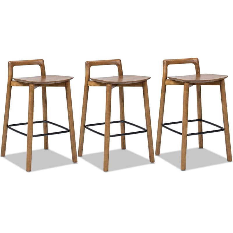Sven 26.5" Minimalist Low Back Counter Stool