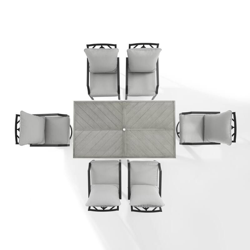 Crosley Otto 7Pc Outdoor Metal Dining Set