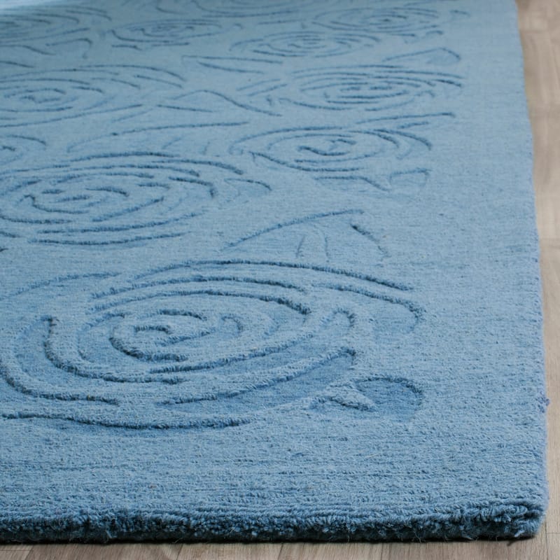 Martha Stewart by SAFAVIEH, Block Print Rose Handmade Wool Area Rug