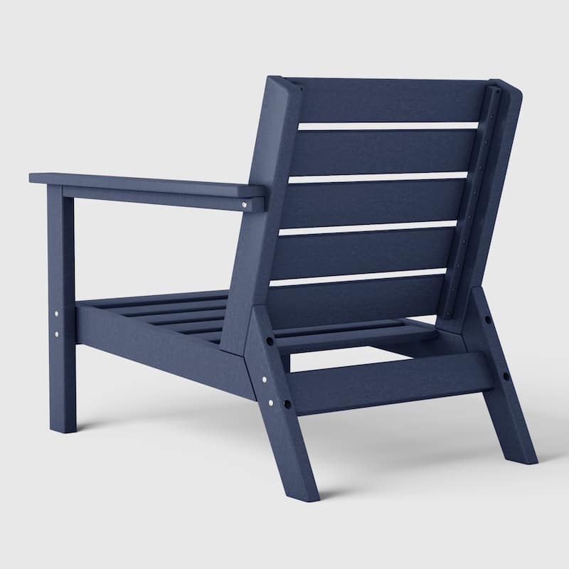 Polytrends Birchwood All Weather HDPE Outdoor Patio Deep Seating Right Arm Facing Chair