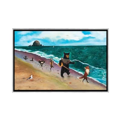 iCanvas "Beach Day" by Jahna Vashti Framed