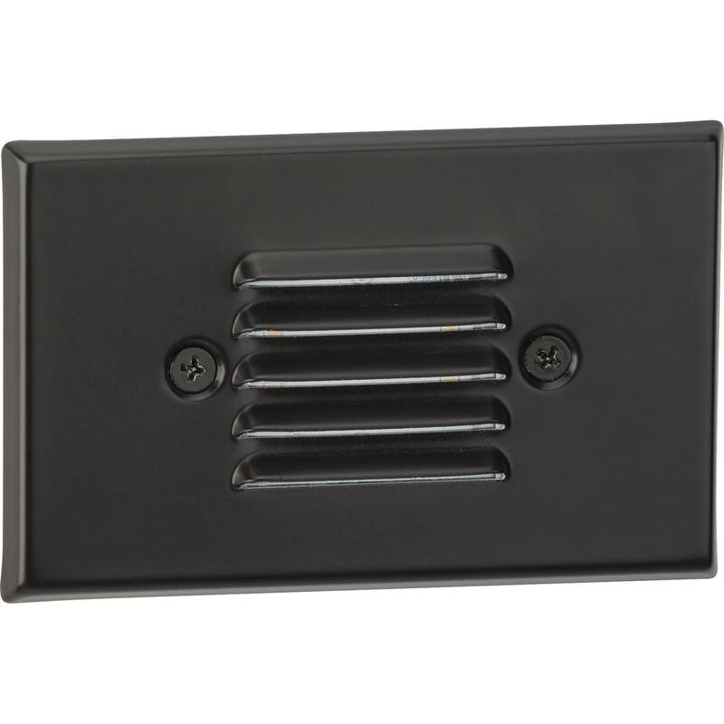 LED Indoor Outdoor Antique Bronze Integrated LED Wall or Step Light - 3.125 in x 1.875 in x 4.875 in