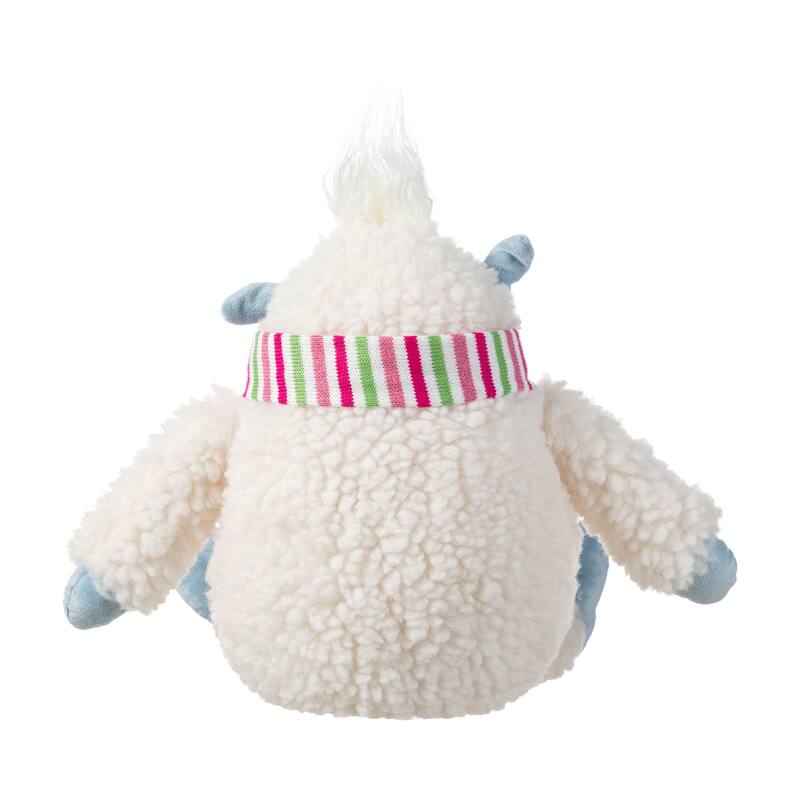 Glitzhome Fabric Christmas Yeti Snowman Highland Cow Shelf Sitters or Standing Figurines Decor