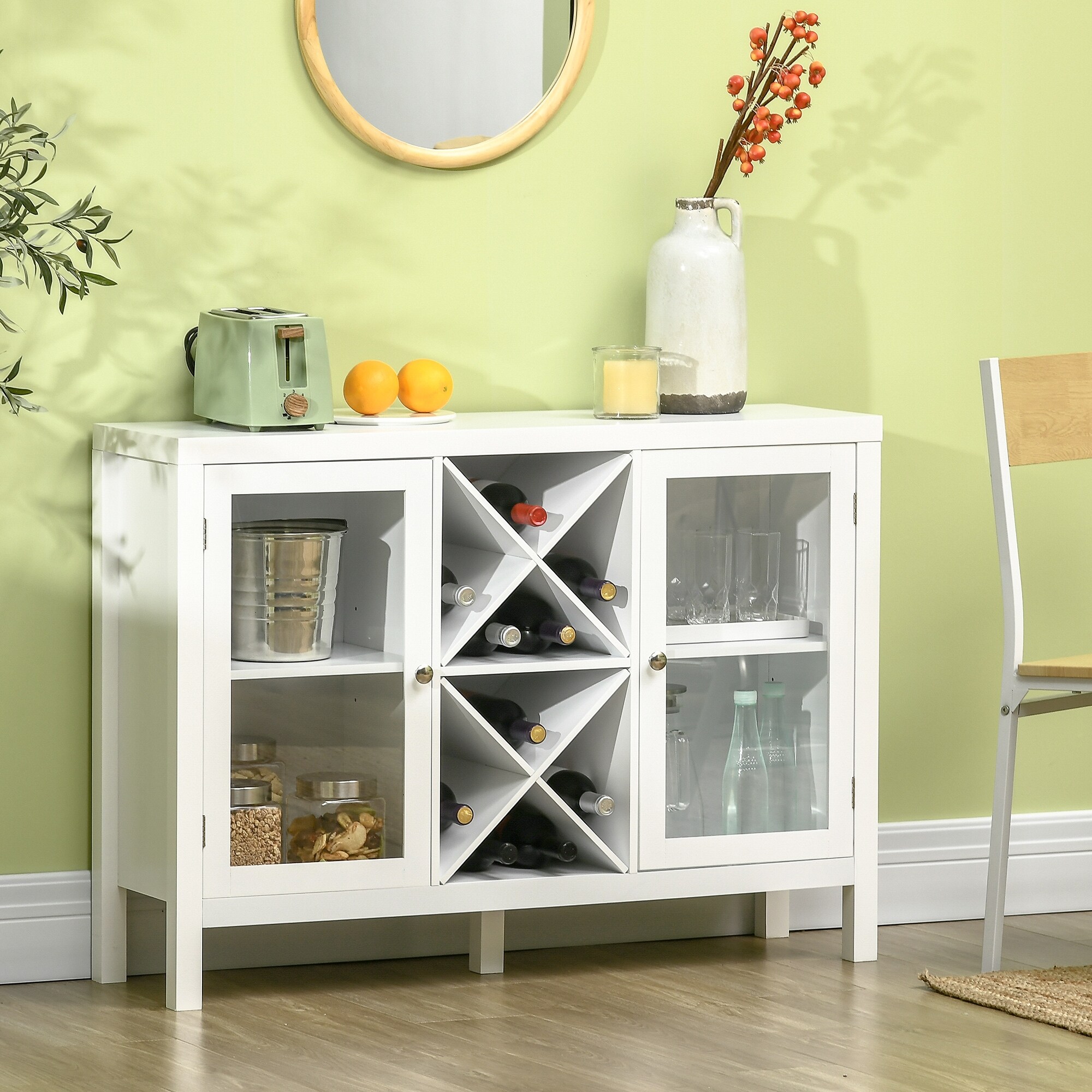 Modern sideboard hotsell with wine rack