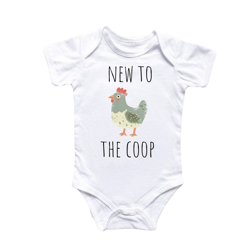 Chicken Coop - Baby Boy Girl Clothes Infant Bodysuit Funny Cute Newborn 9