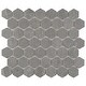 preview thumbnail 4 of 4, Merola Tile Liverpool Hex Light Grey 10" x 11-3/8" Ceramic Mosaic Floor and Wall Tile