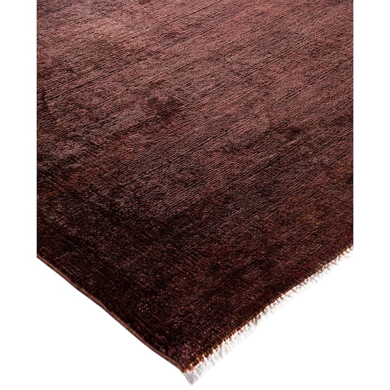 Overdyed One-of-a-Kind Hand-Knotted Area Rug - Pink - 10' 8" x 15' 2"