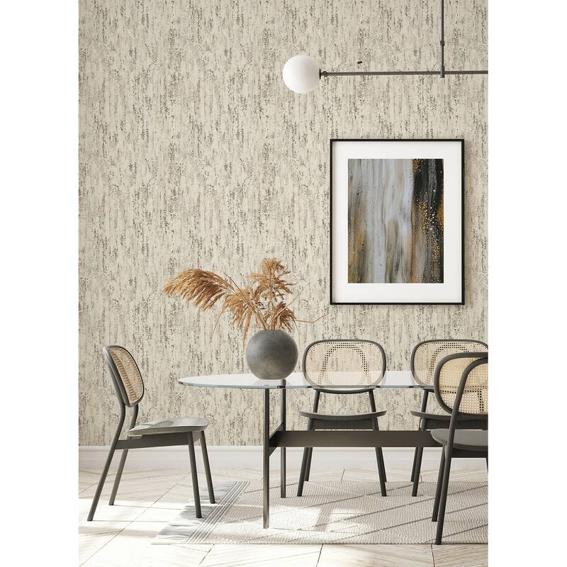 Advantage Colm Beige Birch Wallpaper - 20.9 x 396 x 0.025