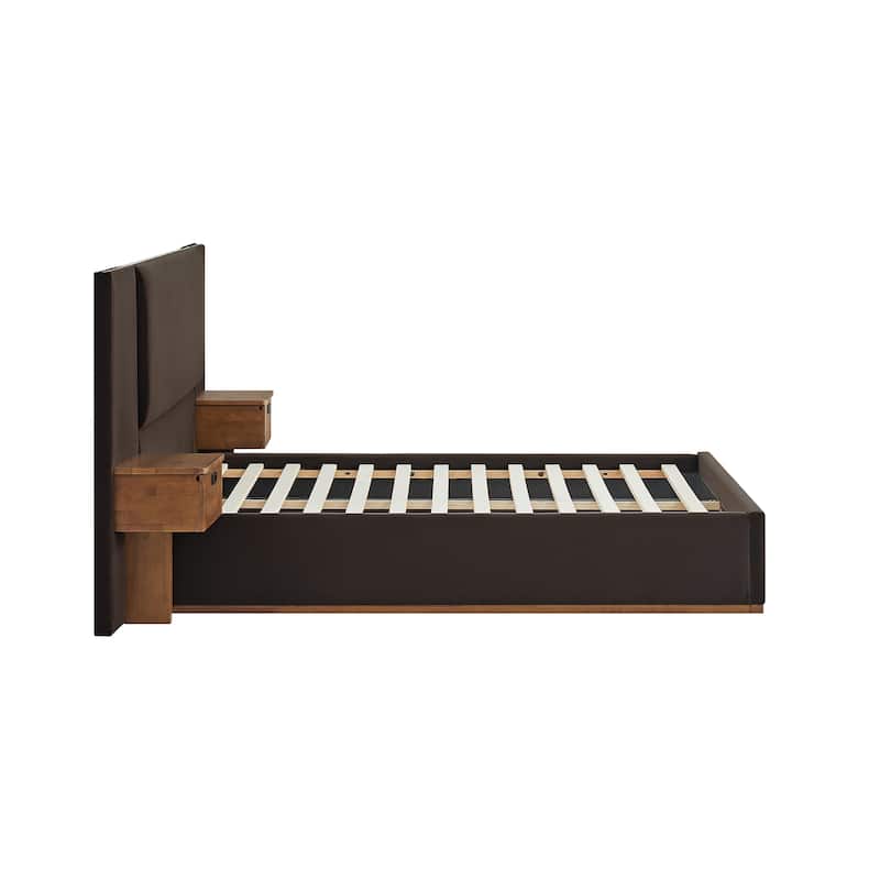 Danson Upholstered King Bed with Side Tables