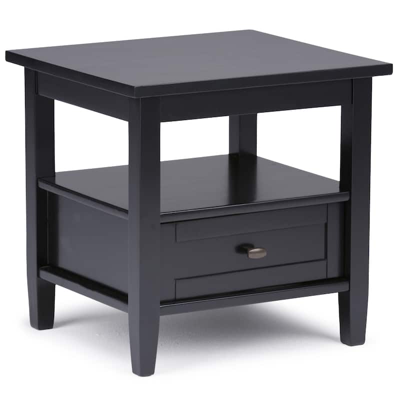 WYNDENHALL Norfolk SOLID WOOD 20 inch Wide Rectangle Transitional End Side Table - 20 inch Wide