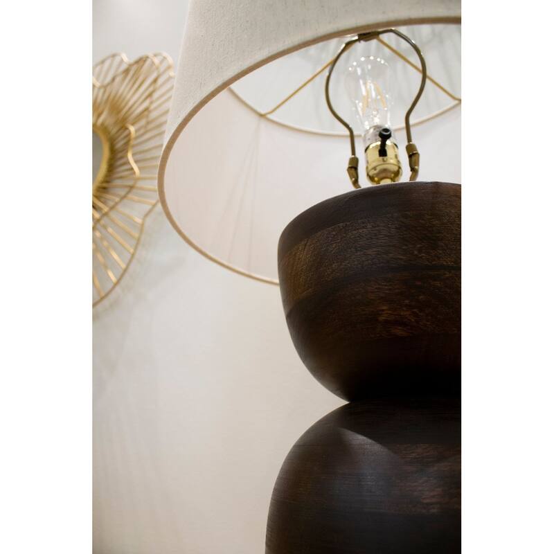 Millerville 26" Table Lamp with Fabric Shade, Brown