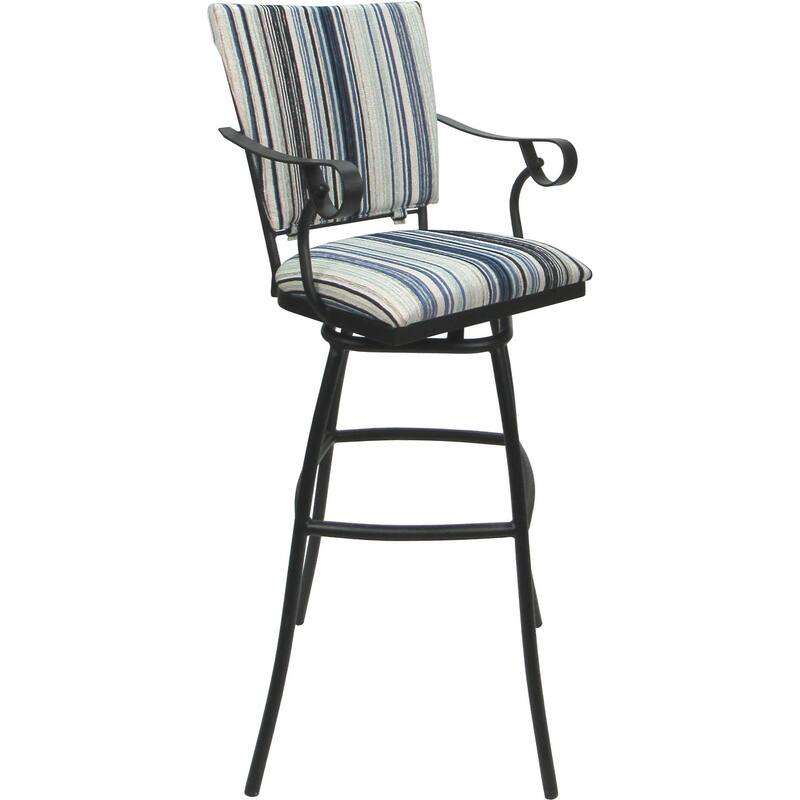 Set of 3 Outdoor Indoor Bar Stool Counter Extra Tall - Jenna PB Arms