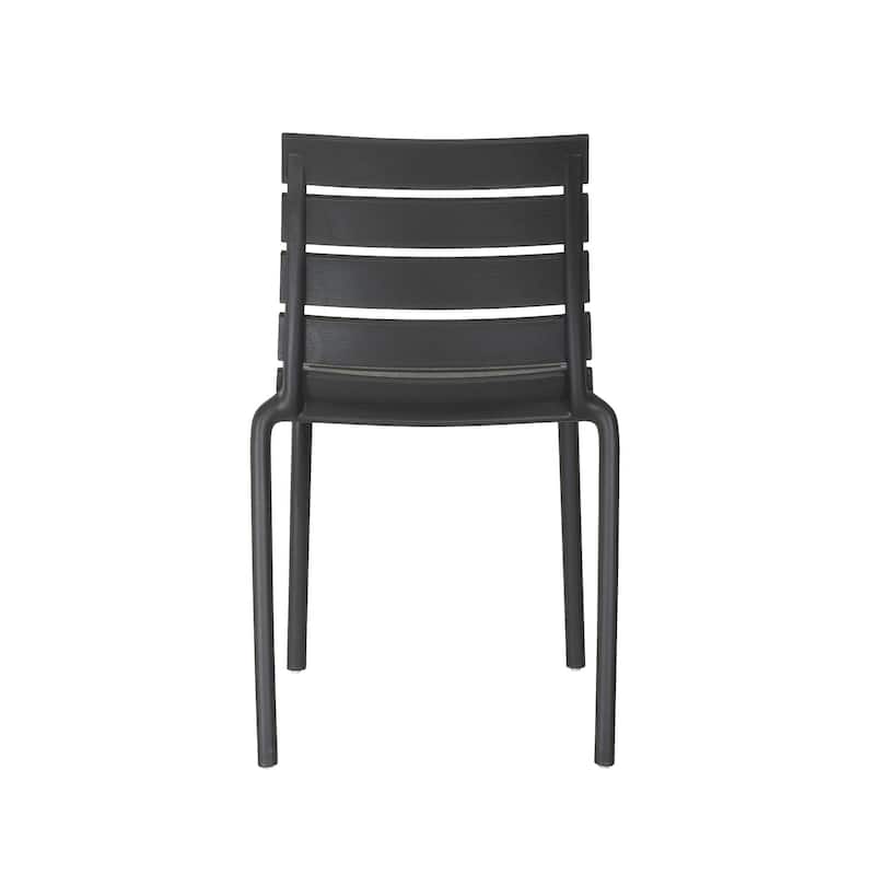Rylan Stackable Plastic Chair for Indoors or Outdoors - Set of 2