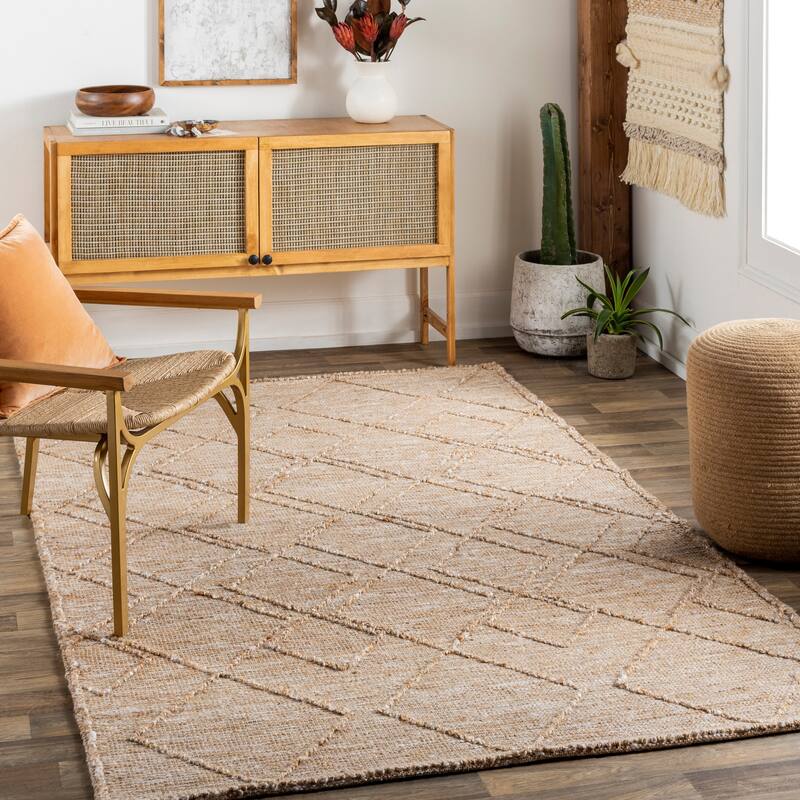 Aron Global Area Rug - 5' x 7' 6" - Tan/Brown