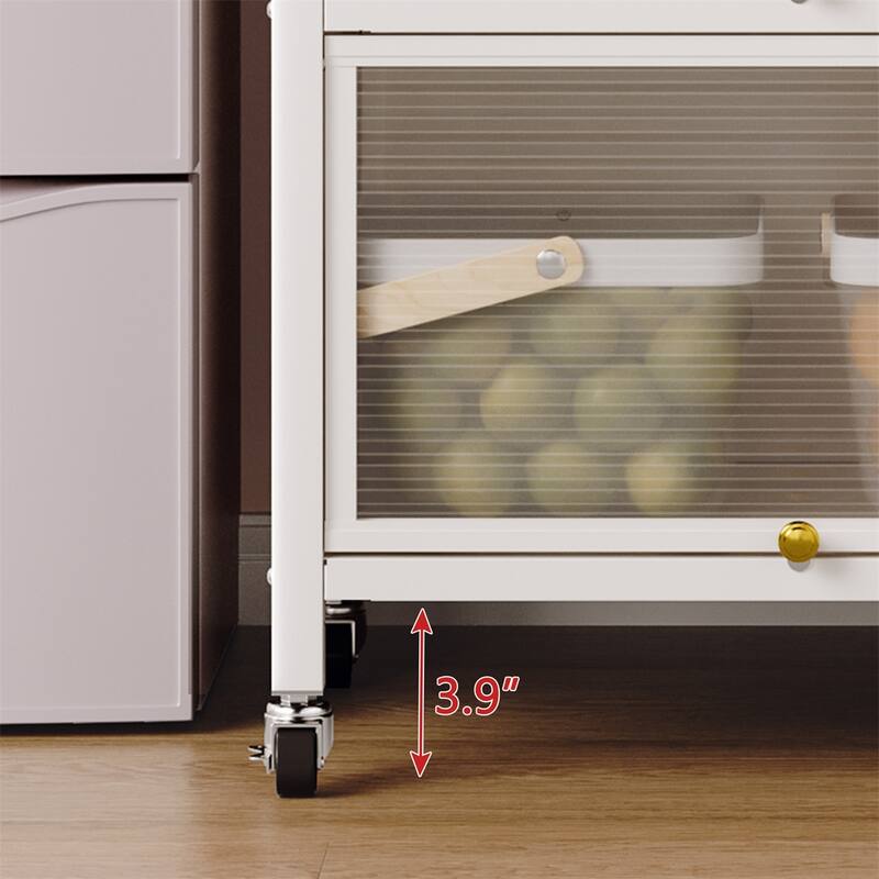 Kitchen Storage Cabinets, Bakers Rack Countertop, Microwave Oven Shelf
