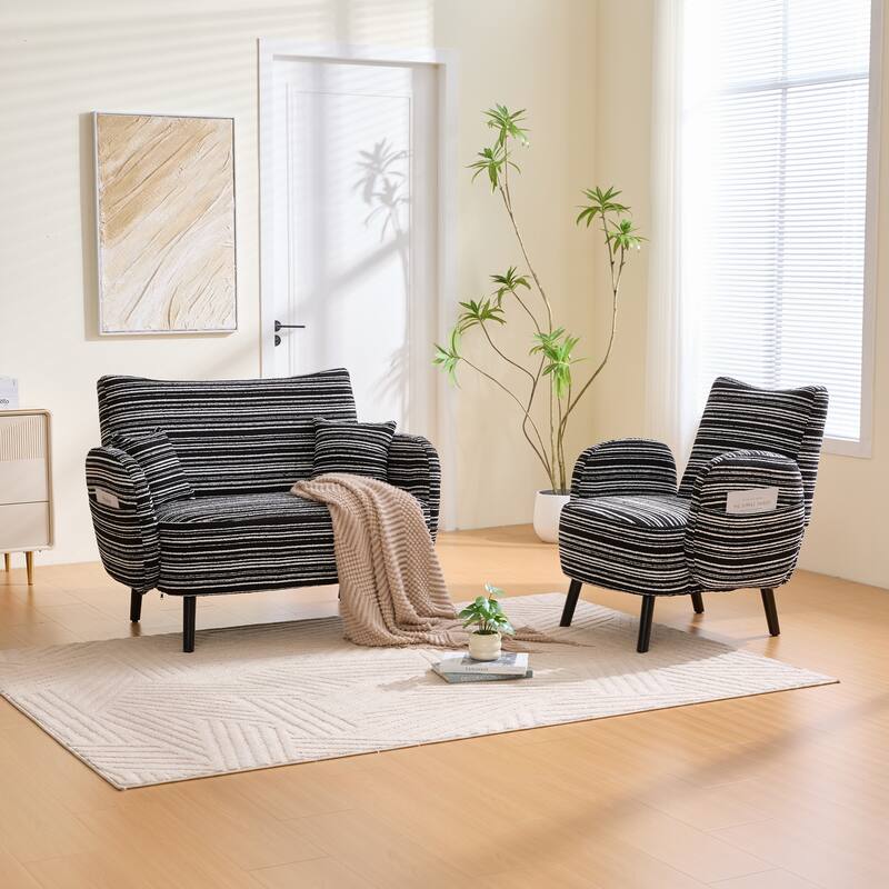 Modern style two-seater sofa