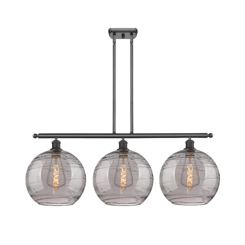 Innovations Lighting 516-3I 14 39 Athens Deco Swirl Chandelier Athens - Oil Rubbed Bronze