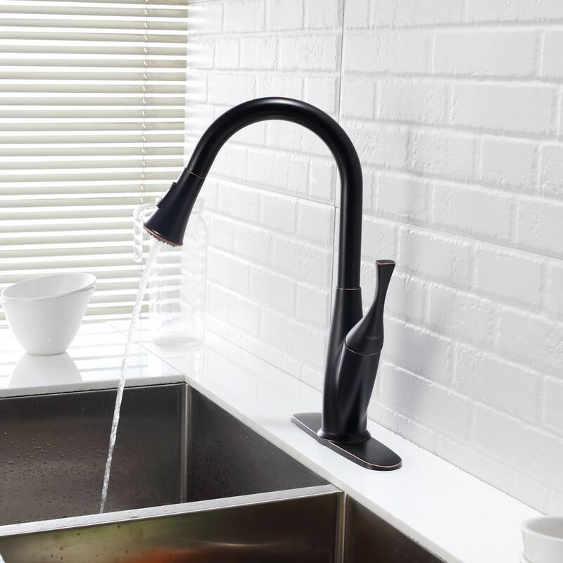 Kitchen Faucet with Pull Out Spraye, Oil-Rubbed Bronze