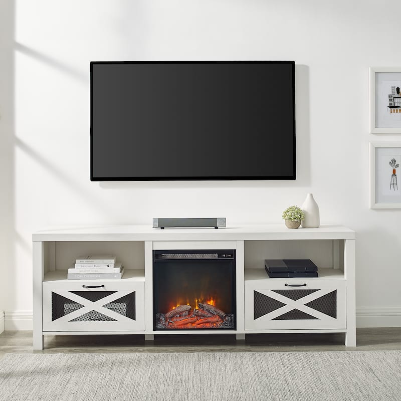 Middlebrook 70-inch Rustic Fireplace TV Stand