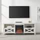 Middlebrook 70-inch Rustic Fireplace TV Console - Brushed White