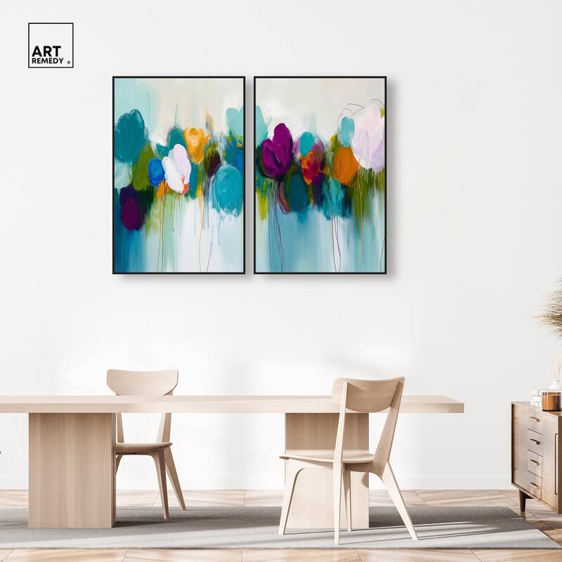 Expressive Flow II Canvas Set of 2 by Art Remedy