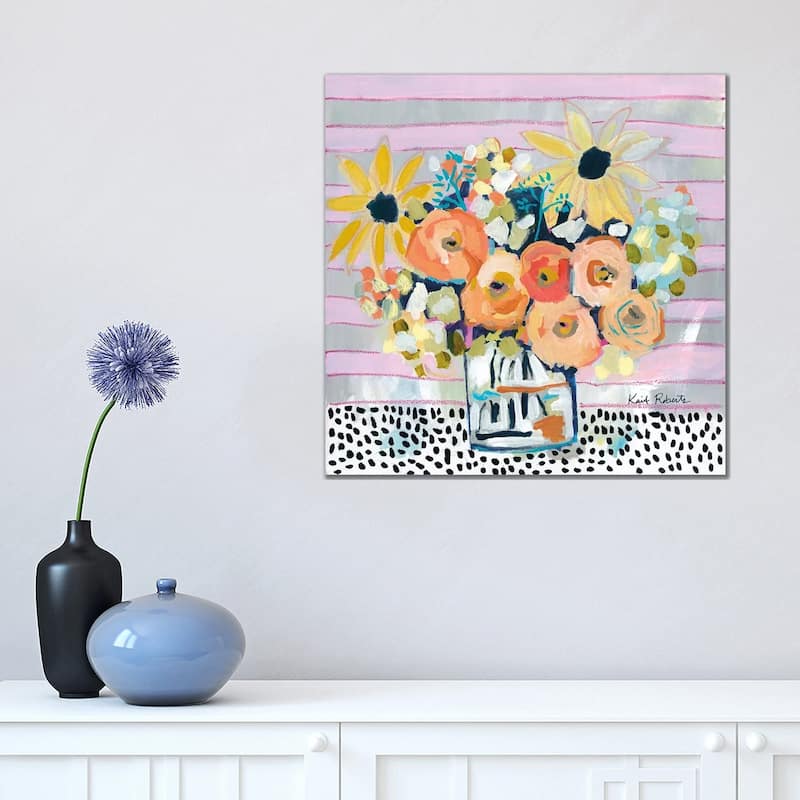 iCanvas "Pink Lemonade" by Kait Roberts Canvas Print - 18x18x1.5