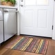 preview thumbnail 107 of 132, Premium Washable Super Soft Stripe Mayfield Rug Granite - 1'8" x 2'6"