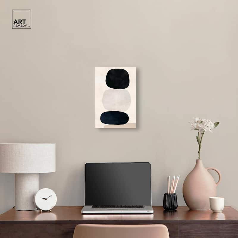 Pebble Pillars I Canvas by Art Remedy, Gallery Wrapped