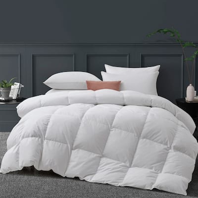 Lightweight & Medium Weight White Goose Feather Down Comforter