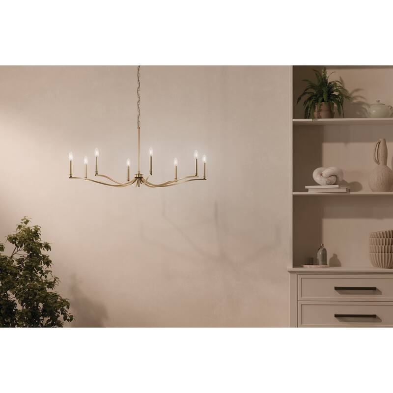 Kichler 52696 Malene 6 Light 42" Wide Taper Candle Style Chandelier